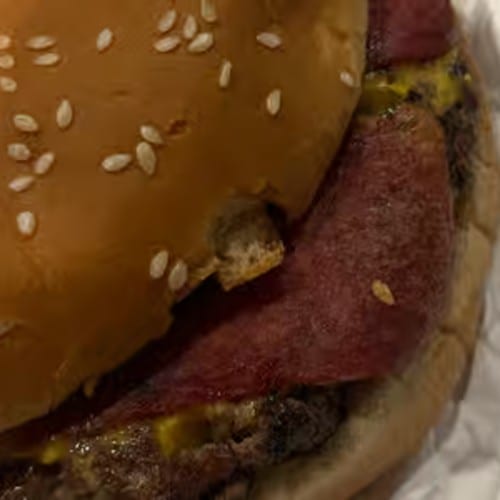 Bacon Cheese Burger.